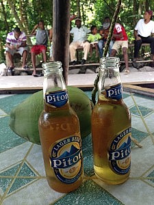 Piton Beer at the bottom of Gros Piton