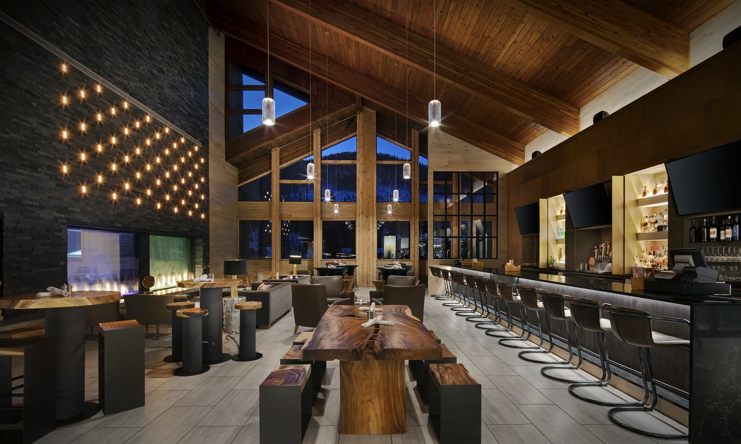 Restaurant and bar at the DoubleTree Hotel in Vail