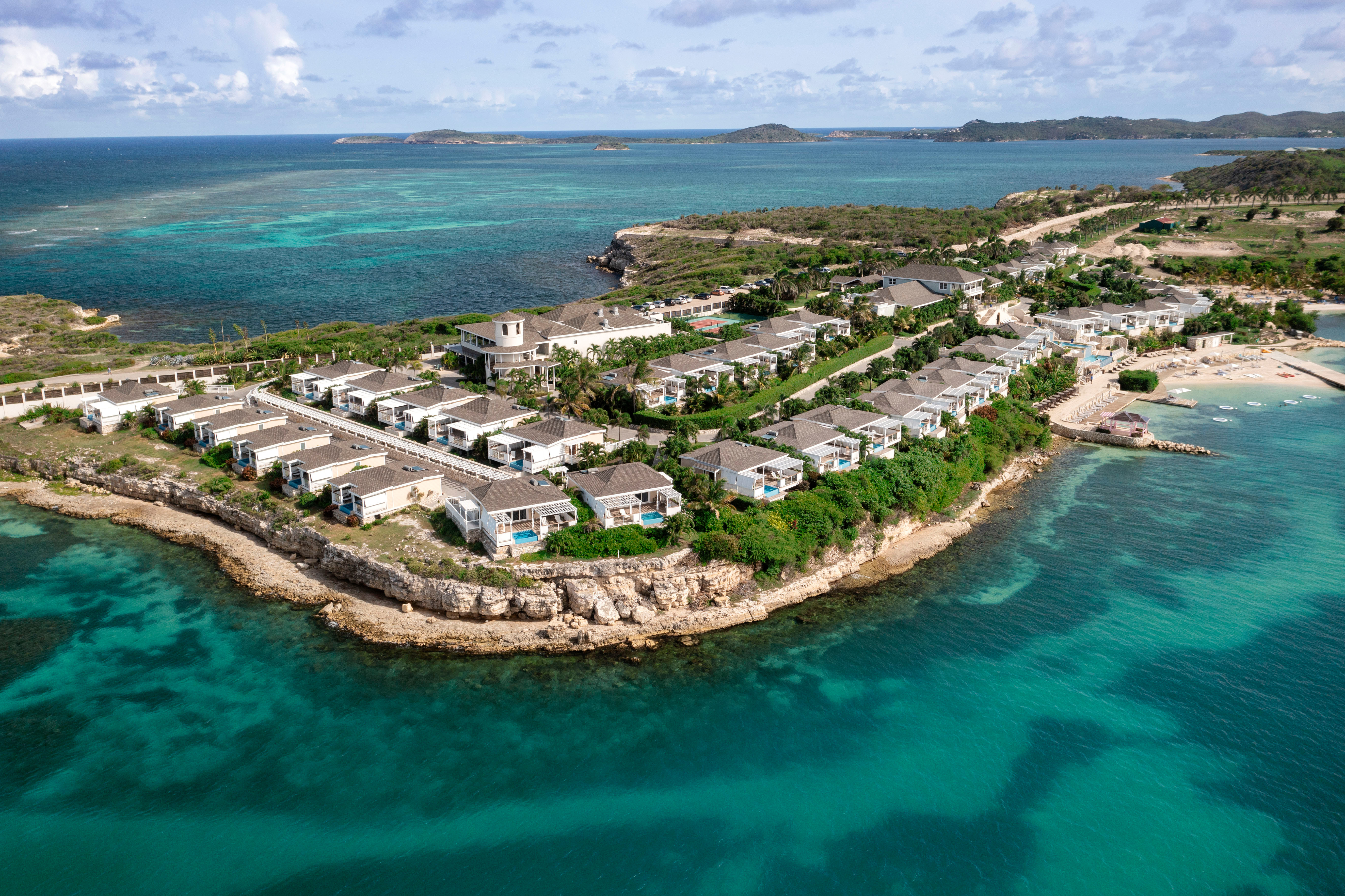 Hammock Cove Antigua – Aerial Drone View of Elite Island Resort