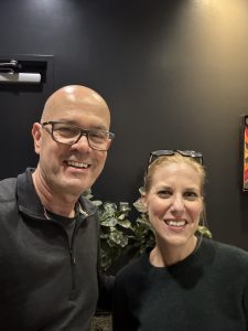 Photographer with Director of Digital Strategy from Crestline Hotels at the Aloft Wichita shoot.