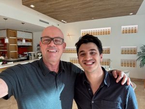 Steven Graffham and Manolis Macropulos of MB Hotel, 2025